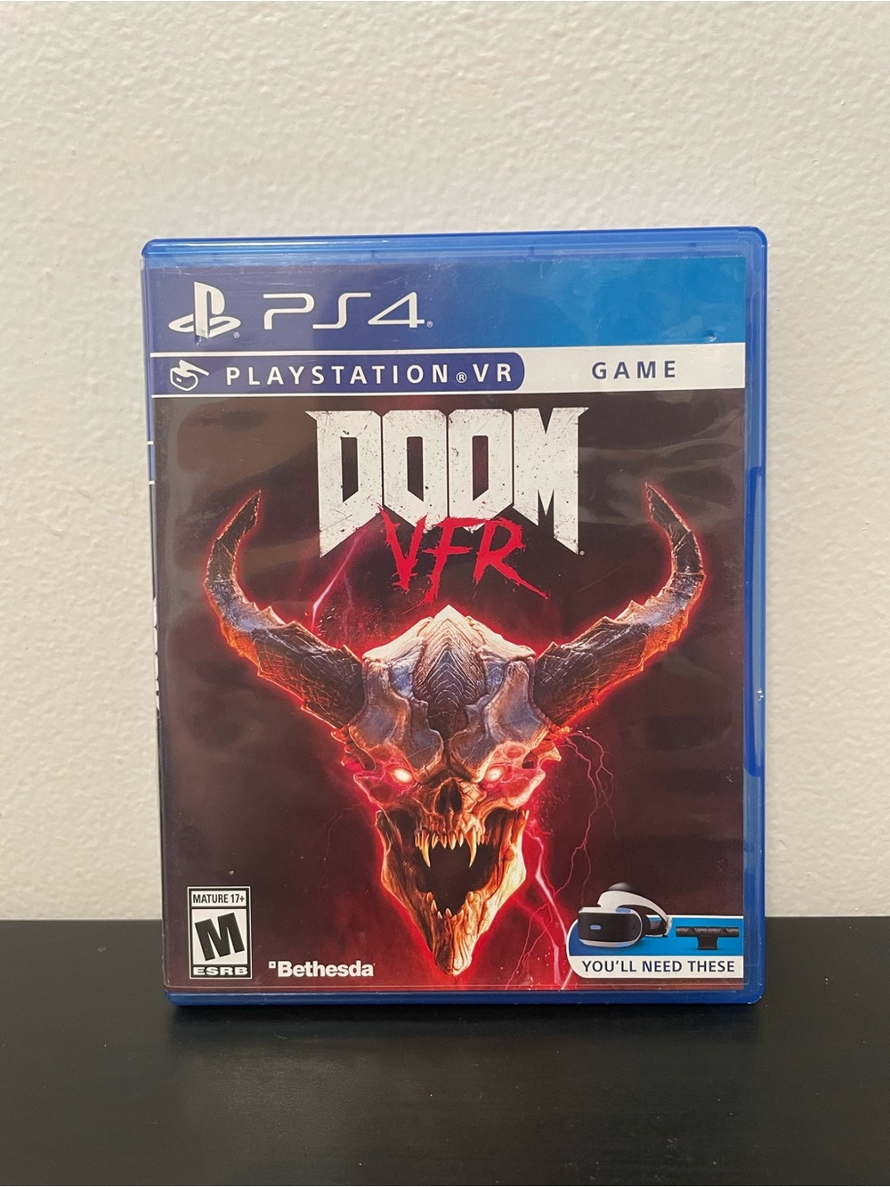 DOOM VFR PS4 PlayStation 4 PSVR Bethesda Video Game CIB w/ Manual VR Horror